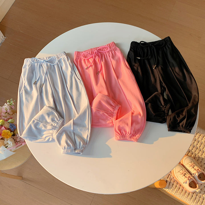 【90-150】ウエストリボンジョガーパンツ