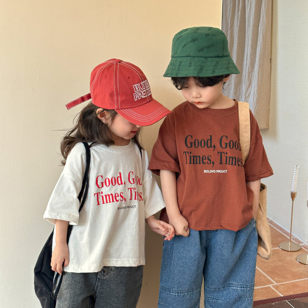 【80-150】ロゴプリントリラックスTシャツ