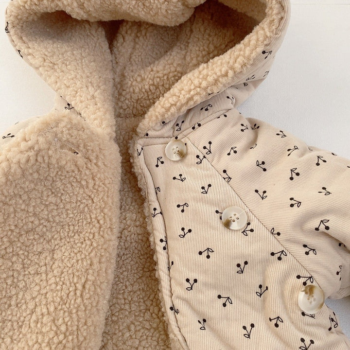 【73-100】パターンプリントフーディーアウター