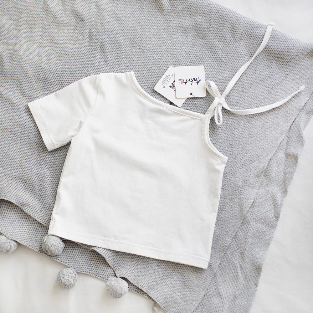 【90-150】ワンショルダーTシャツ