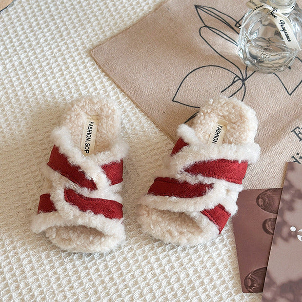 【15.5-21.5】クロスデザインボアサンダル