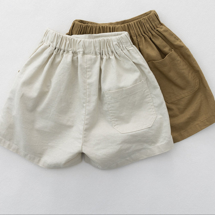 【80-130】フロントボタンハーフパンツ