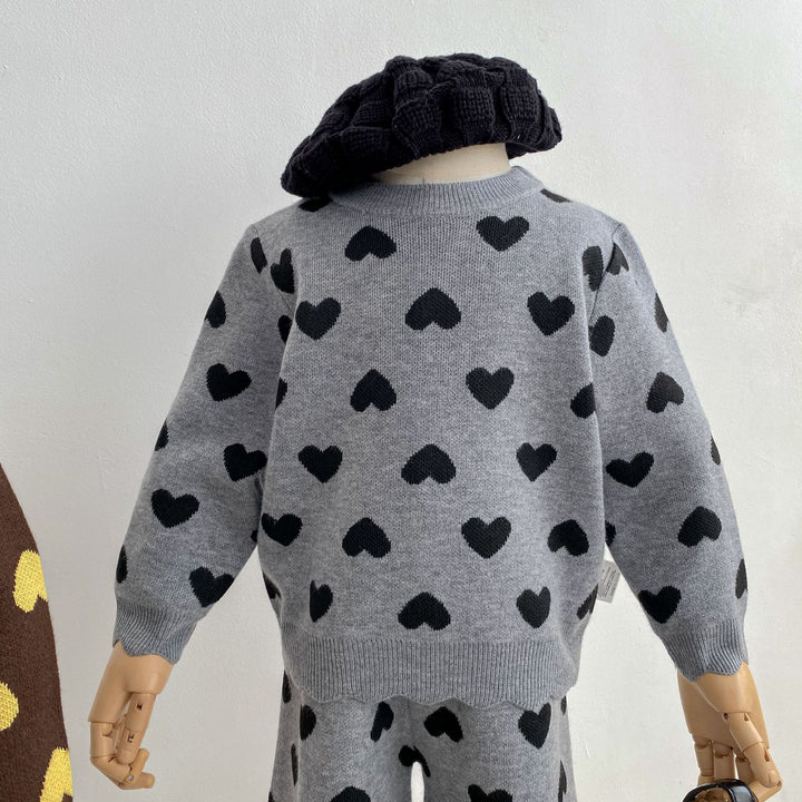 【73-130】スカラップデザインハート柄セットアップ