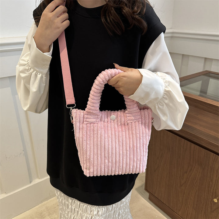 コーデュロイ2Wayバッグ
