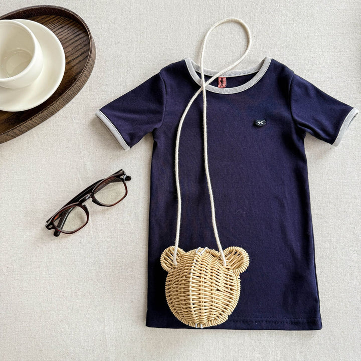 【80-130】Tシャツミニワンピース