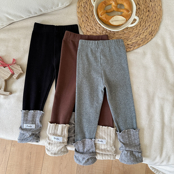 【90-150】レッグウォーマー風レギンス