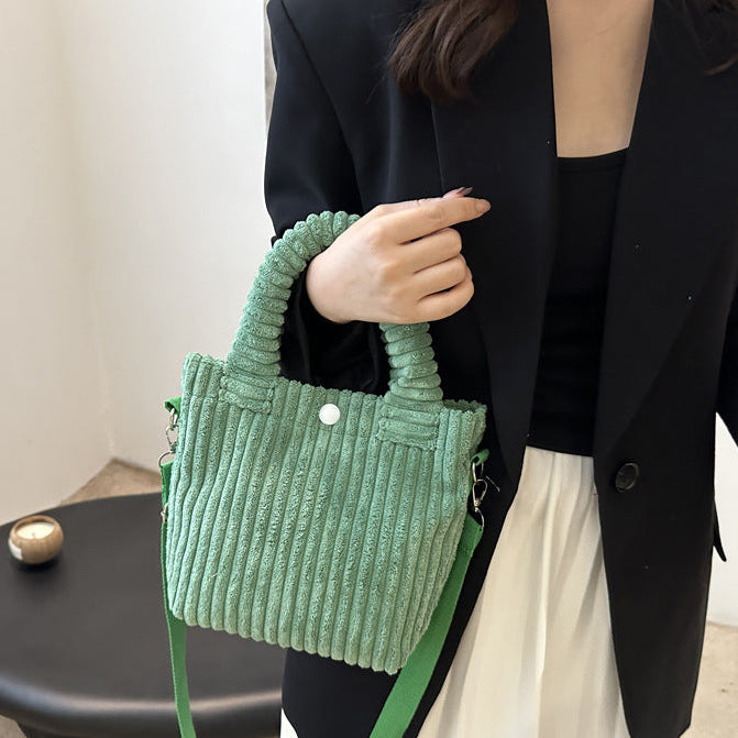 コーデュロイ2Wayバッグ