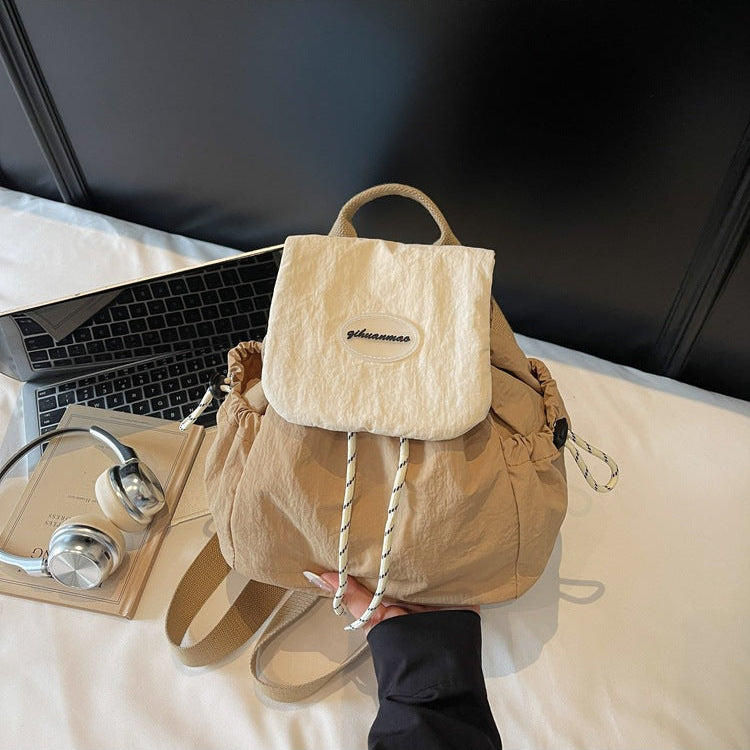 【GRAPE】スウェットモチーフ ドローストリング リュック Y2K 新品 MOM】ドローストリングデザインリュック｜ELMO-こども服エルモ