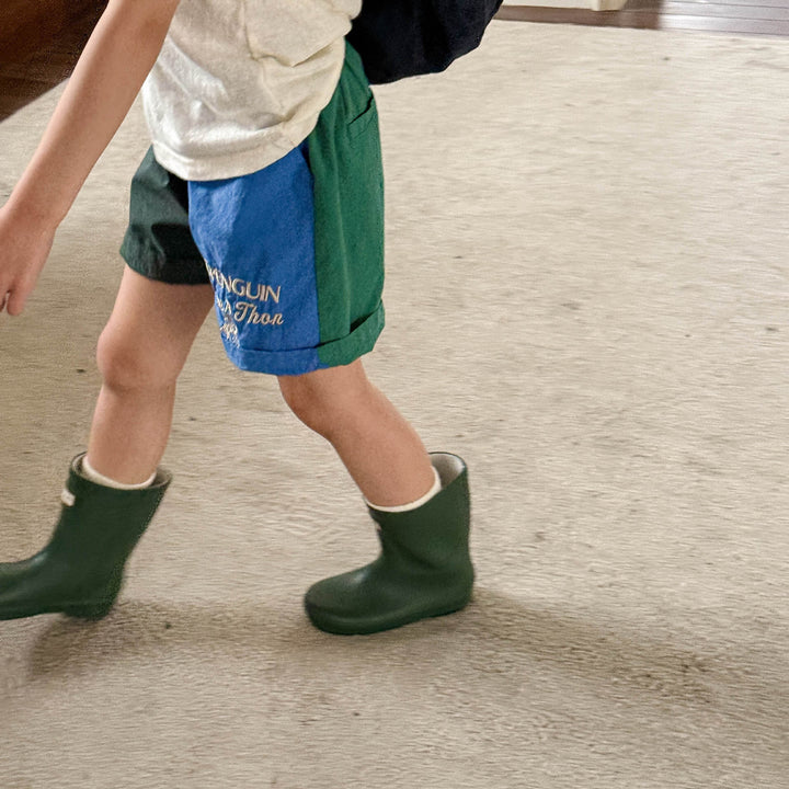 【80-130】ロゴデザインショートパンツ