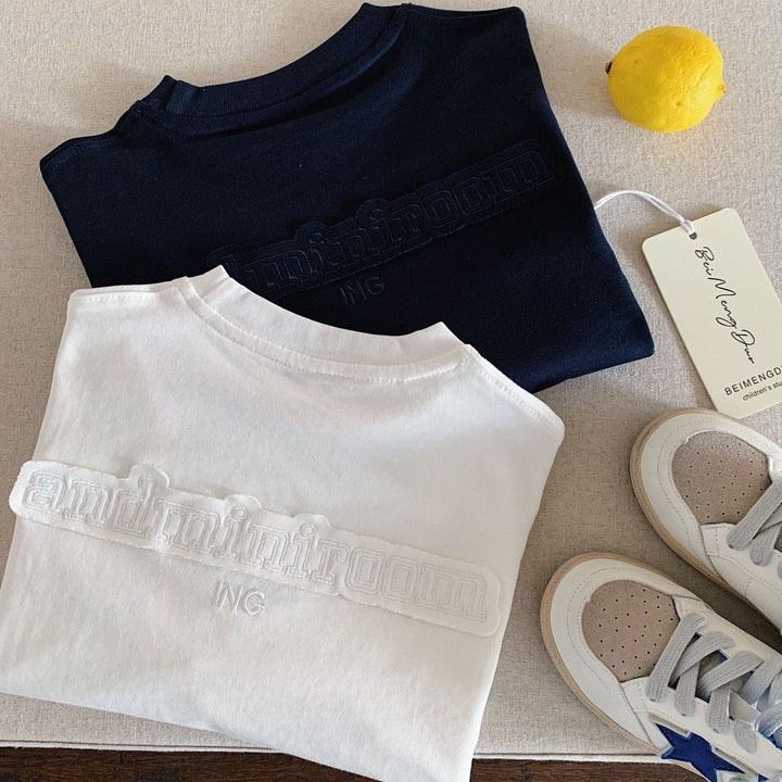 【90-150】バックエンボスロゴ長袖Tシャツ