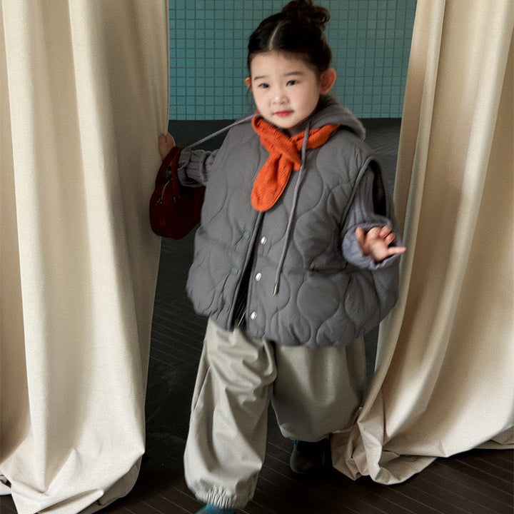 【90-140】キルティングパデッドベスト