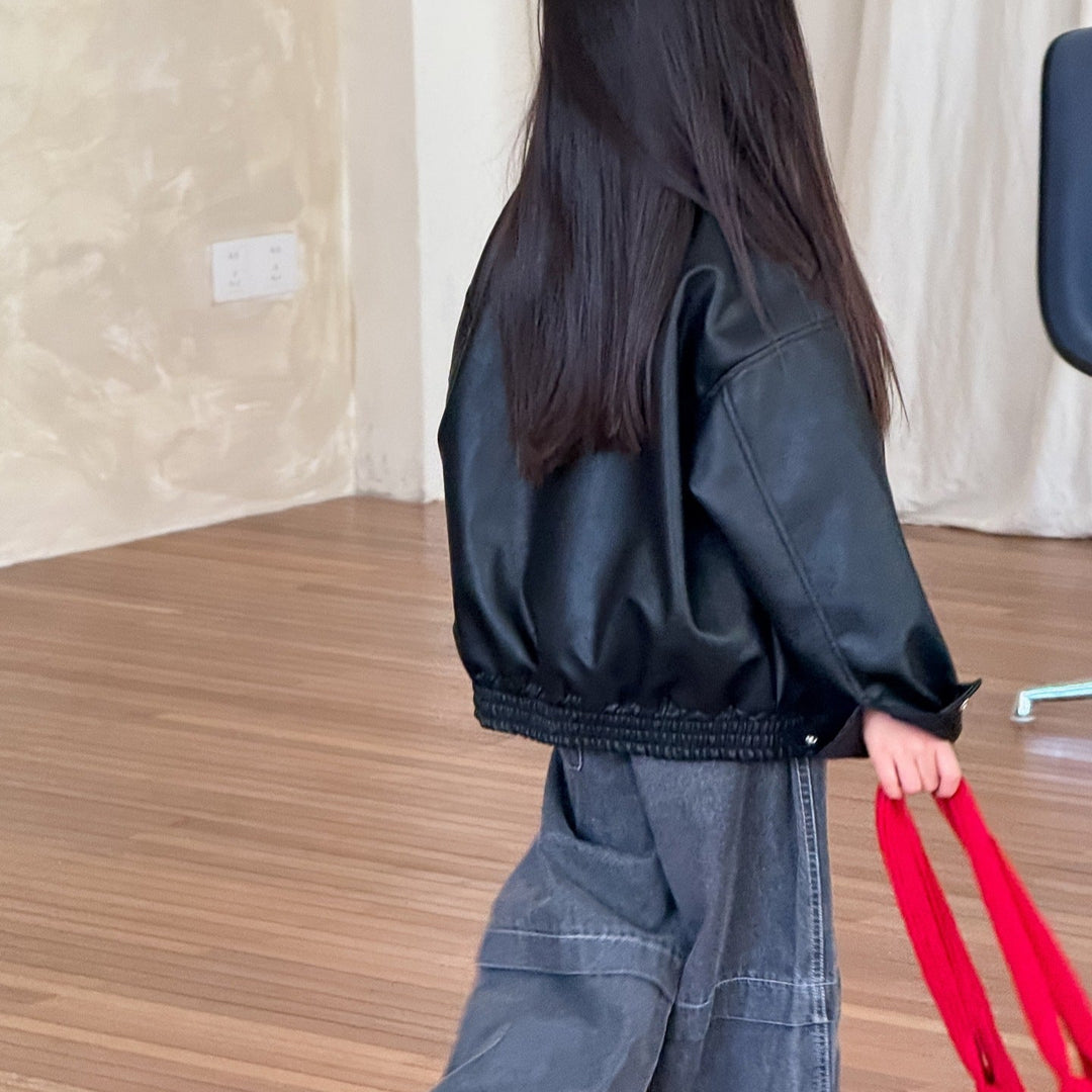 【90-150】カットオフストレートデニムパンツ