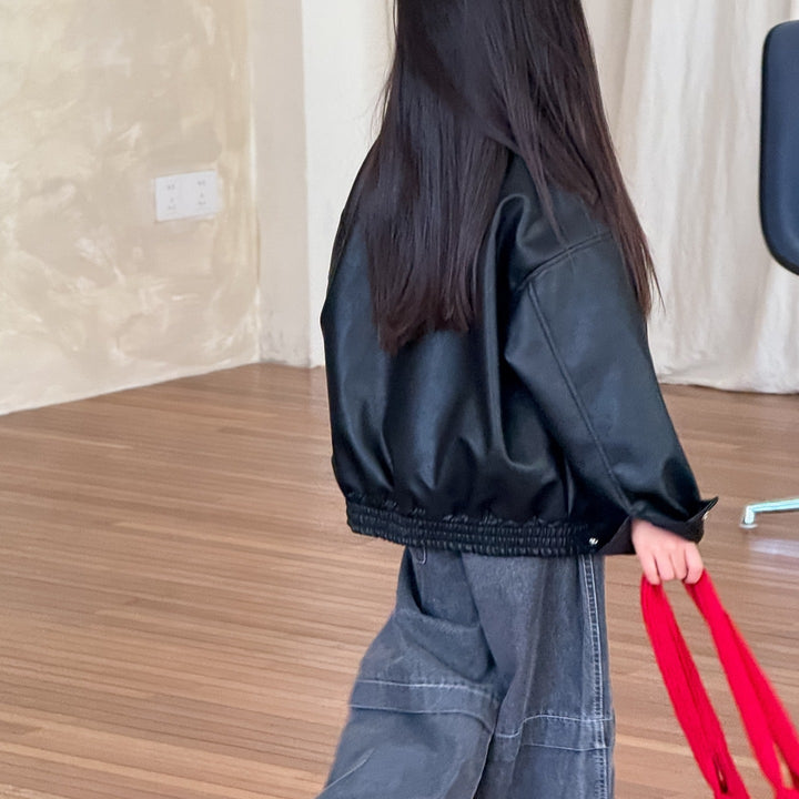 【90-150】カットオフストレートデニムパンツ