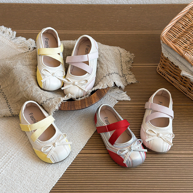 【15.0-22.0】テープデザインバレエシューズ