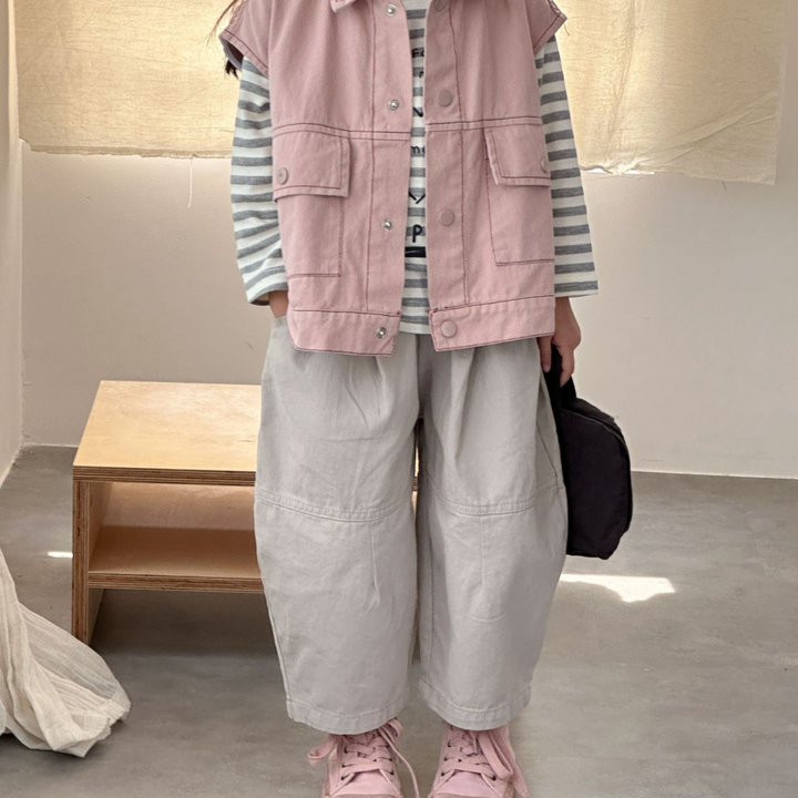 【80-150】襟付きワークベスト