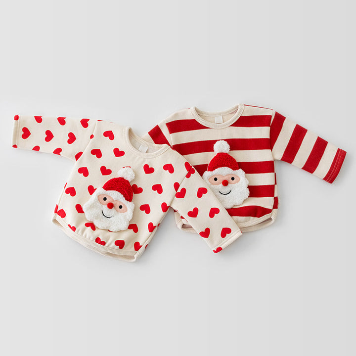 【73-100】サンタモチーフトレーナー