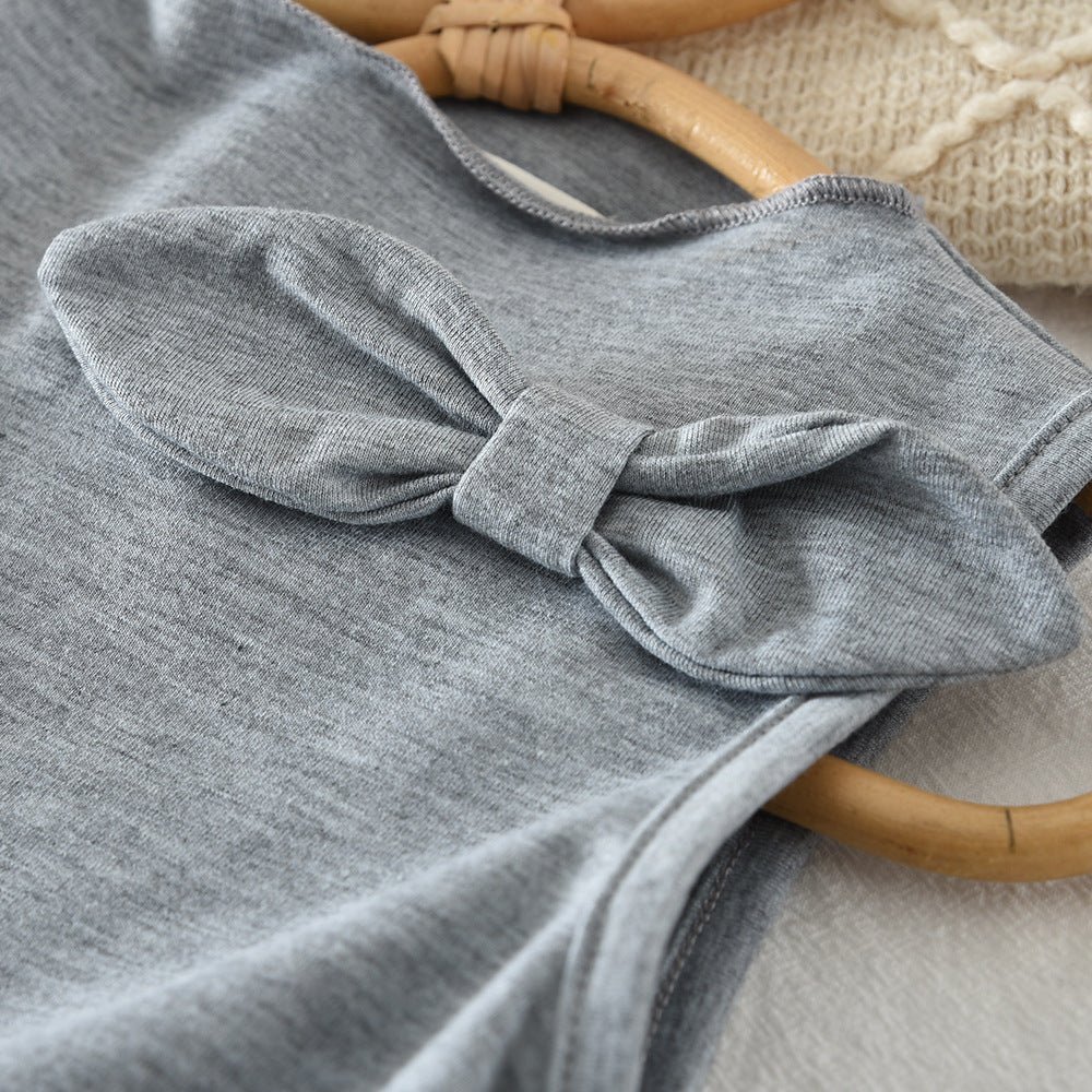 【100-140】おしゃれノースリーブ×チェックバルーンパンツセット