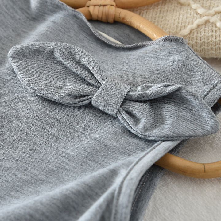 【100-140】おしゃれノースリーブ×チェックバルーンパンツセット