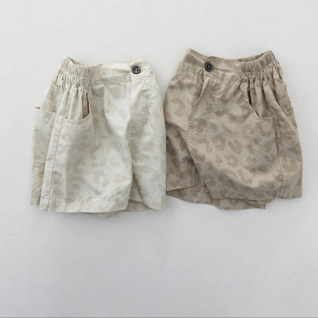 【80-130】レオパード柄ショートパンツ