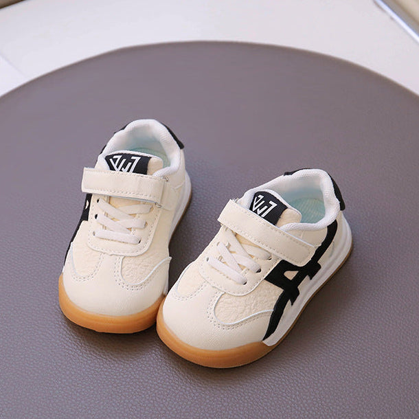 【12.0-18.5】ワンベルトラインデザインスニーカー