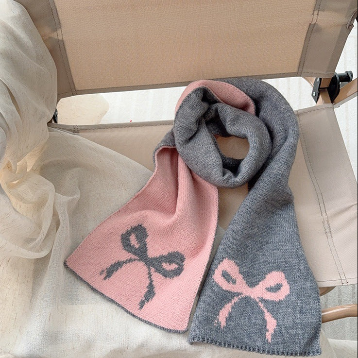 バイカラーリボンマフラー