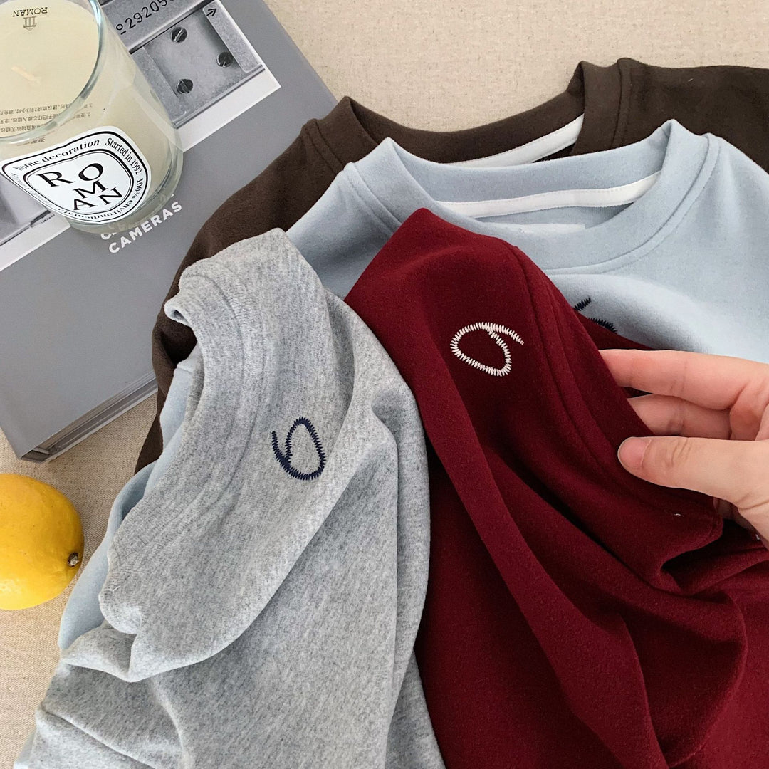 【90-140】ナンバー刺繍トレーナー