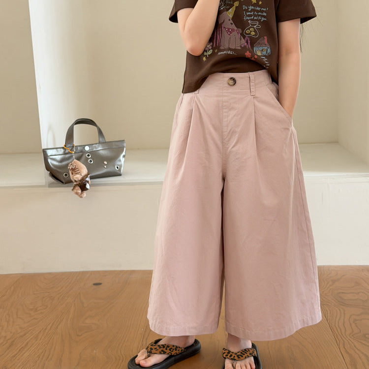 【100-150】シンプルガウチョパンツ