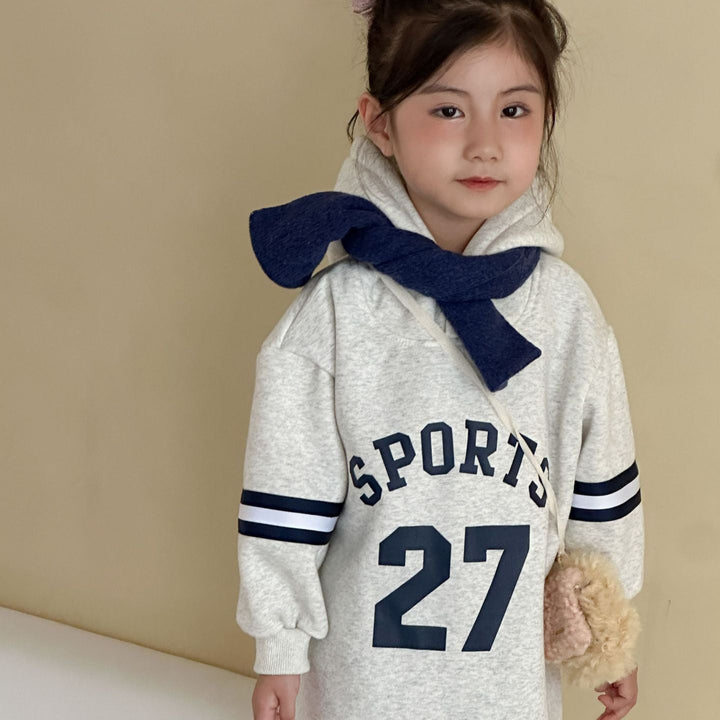 【80-150】フード付きSPORTSワンピース