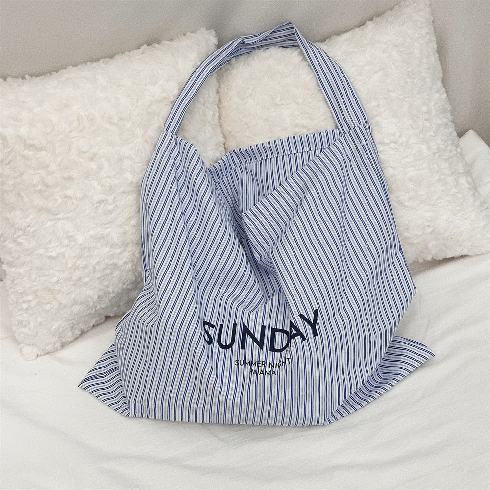 SUNDAYストライプバッグ