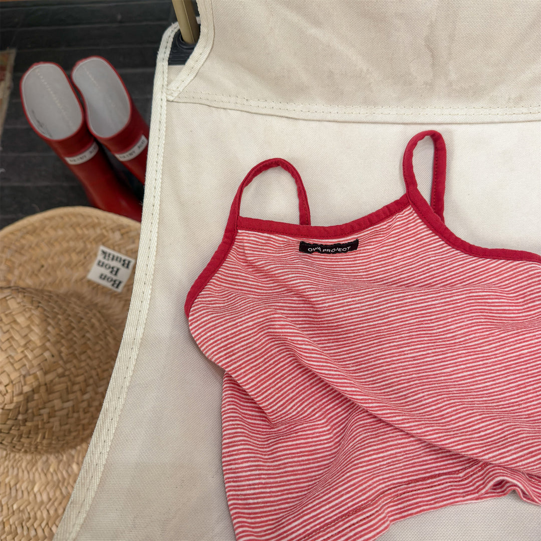 【80-130】細ボーダーキャミソール