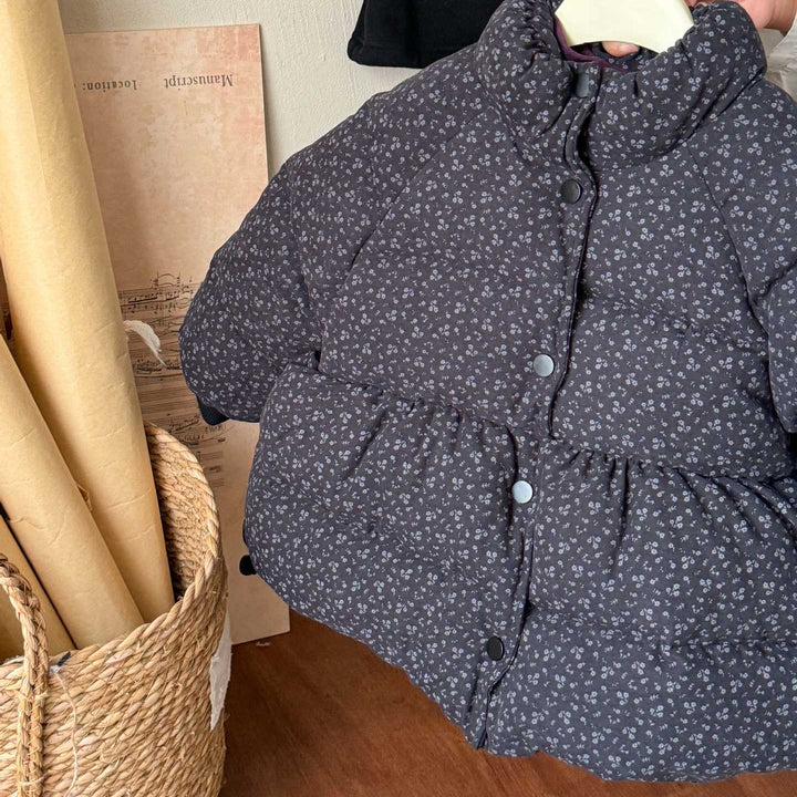 【90-140】小花柄パデッドジャケット