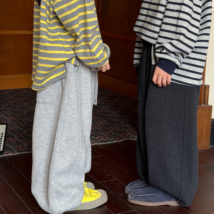 【100-150】カジュアルルーズワイドパンツ