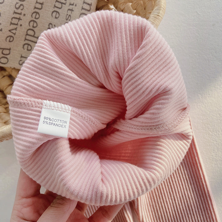 【80-140】裾レースレギンスパンツ