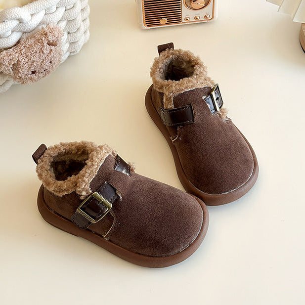 【14.0-21.5】ベルトデザインアンクルブーツ