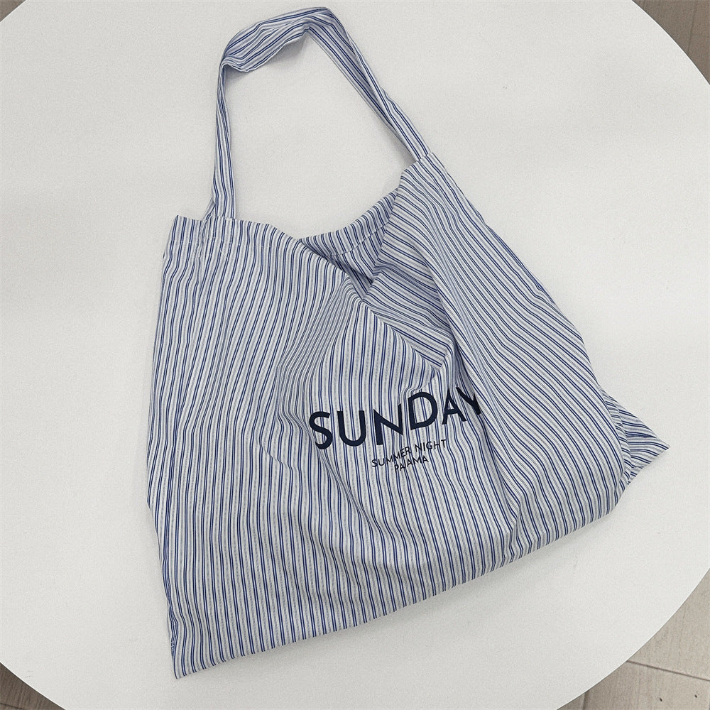 SUNDAYストライプバッグ