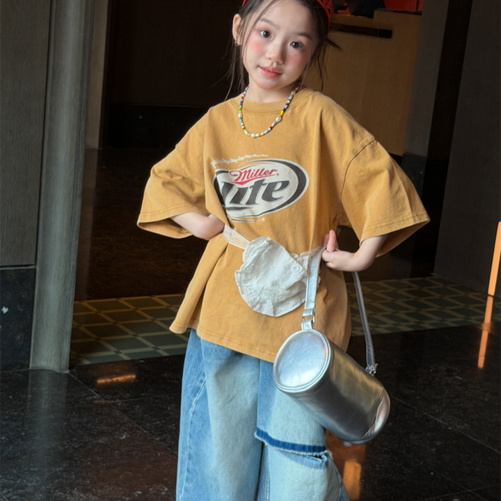 【90-150】オーバーサイズカジュアルTシャツ