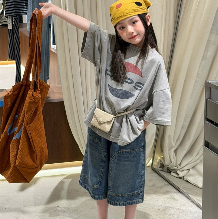 【90-150】フロントデザインTシャツ