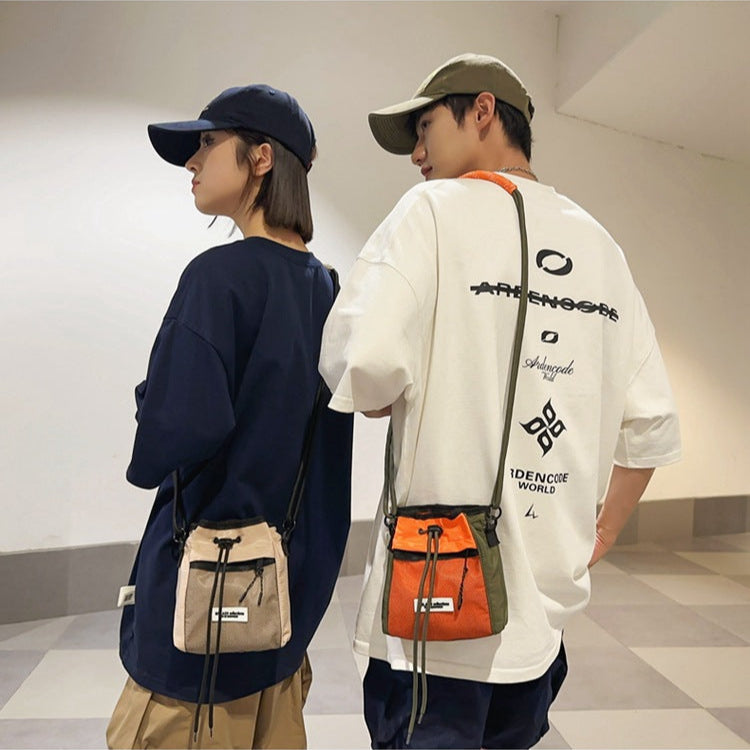 【MOM・DAD】ドローストリングショルダーバッグ