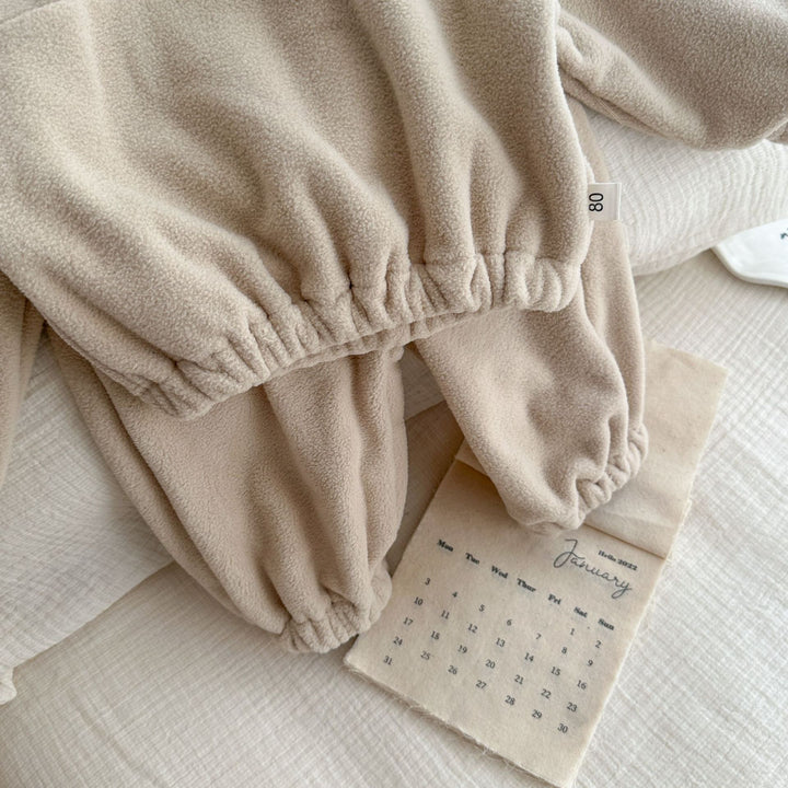 【73-130】ハーフジップカラーセットアップ