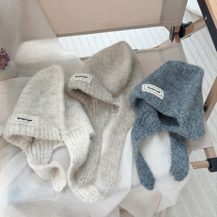耳あて付きニット帽