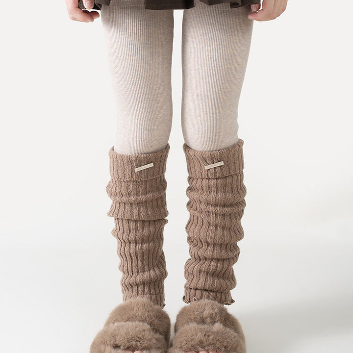 【100-155】リブレッグウォーマー付きレギンス