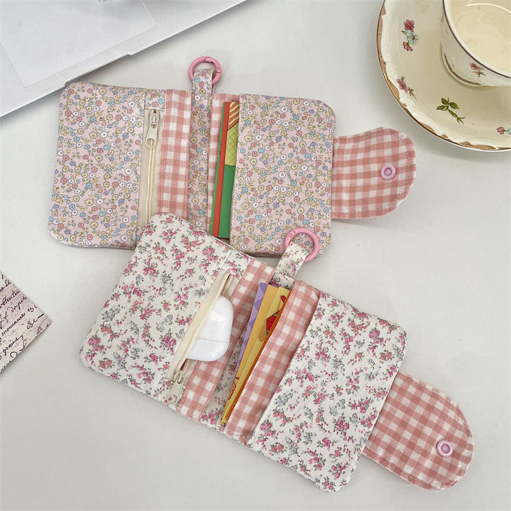 パターンプリント多機能ポーチ