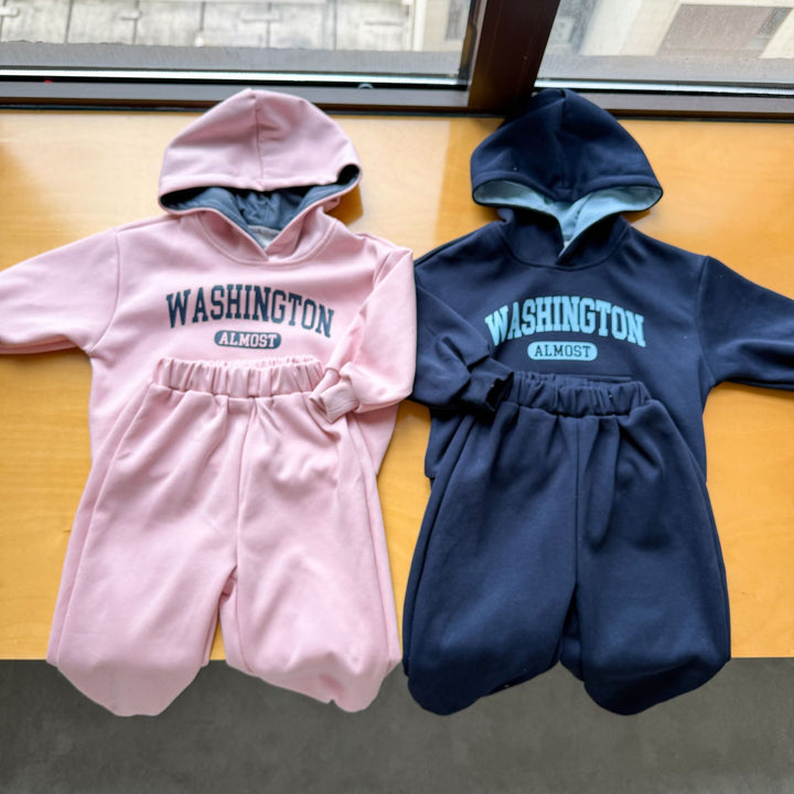 【80-150】WASHINGTONバイカラーフーディーセットアップ
