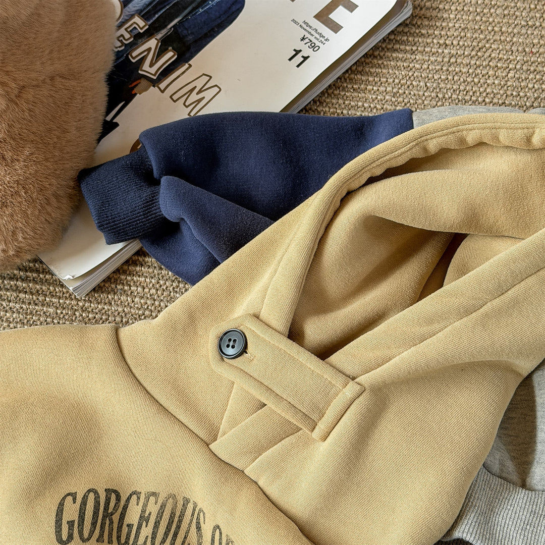 【80-130】ロゴプリントフーディートレーナー