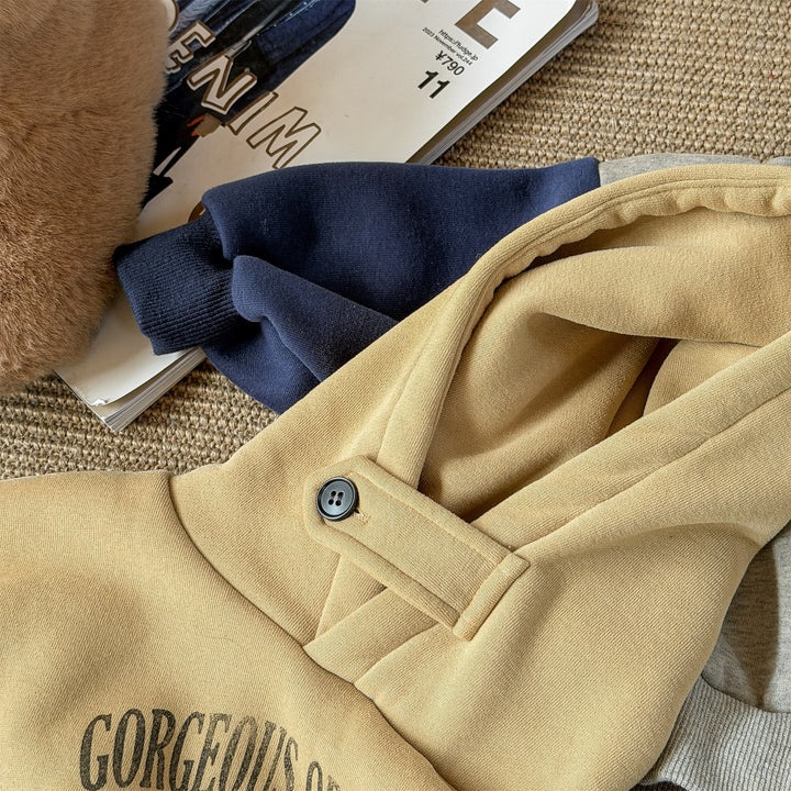 【80-130】ロゴプリントフーディートレーナー