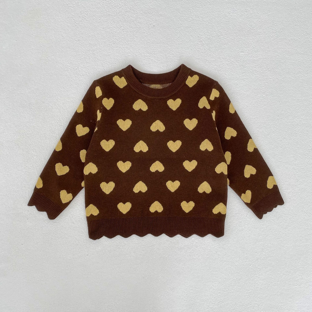 【73-130】スカラップデザインハート柄セットアップ