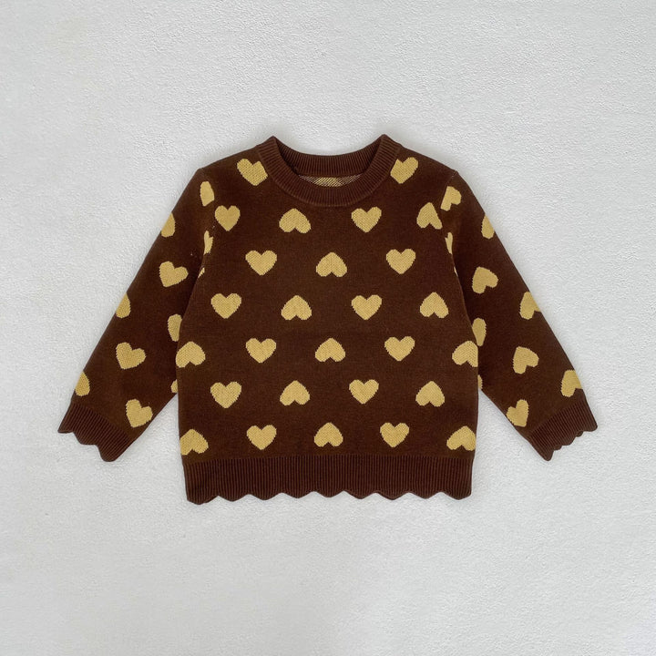 【73-130】スカラップデザインハート柄セットアップ