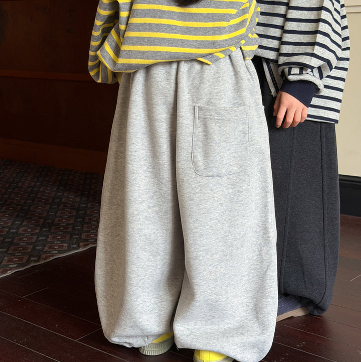 【100-150】カジュアルルーズワイドパンツ