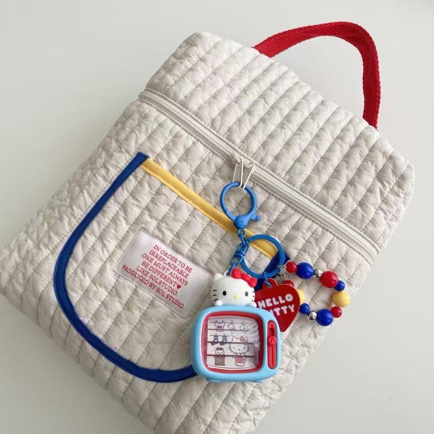 フロントポケットキルティングバッグ