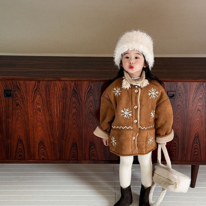 【90-140】snowflake刺繍ジャケット